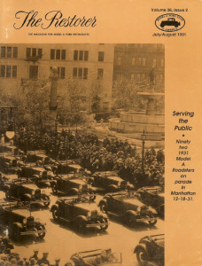 THE RESTORER - MODEL A - 1991 JULY/AUG - SPRINGFIELD COMERCIAL BODY